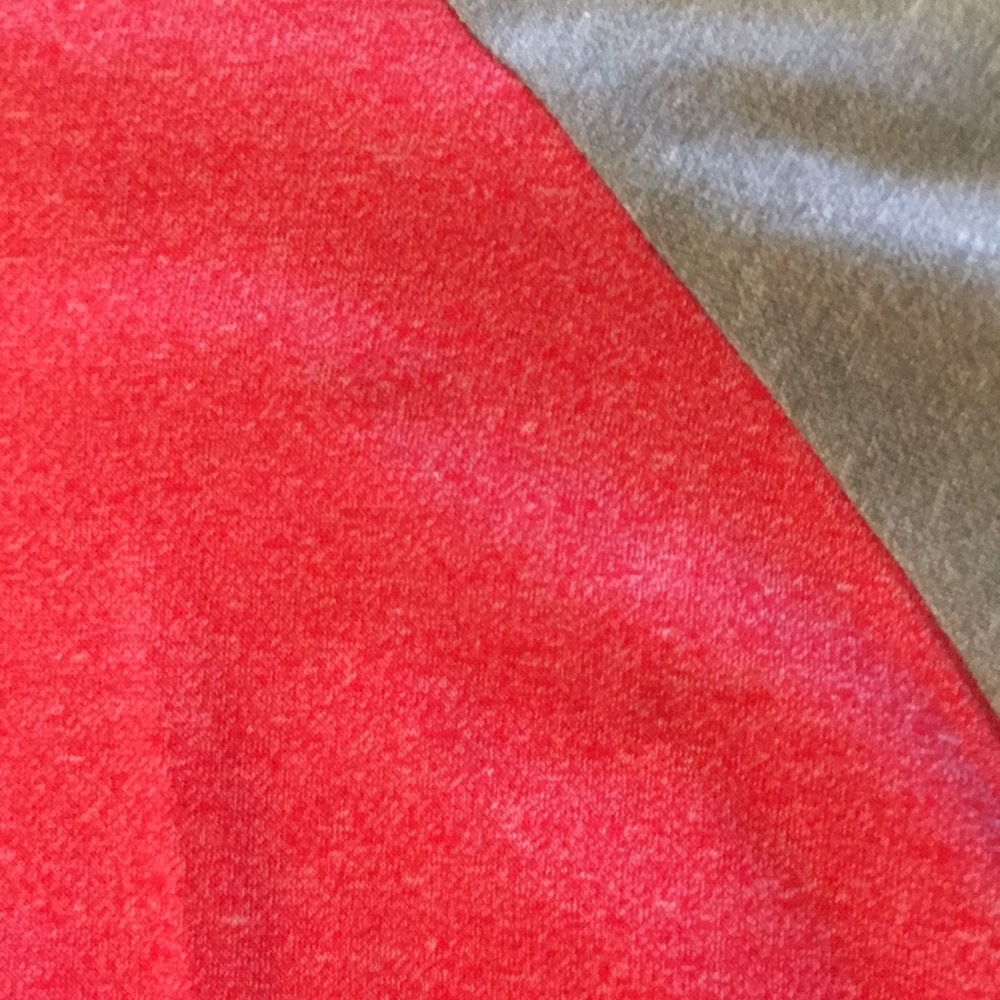 Lularoe Red and Grey Randy Raglan - Large - Picture 3 of 3